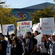 People participate in The Google Walkout in November 2018, to protest the company’s handling of sexual harassment complaints and other forms of biases.